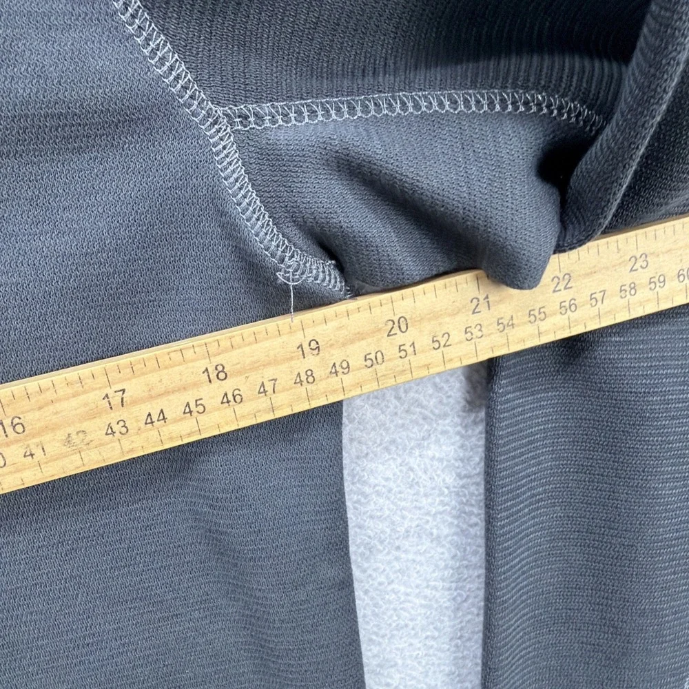 ROWM Sweater Shirt Men Small Grey Golf Casual Basic Henley 1/4 Snap T Sweatshirt